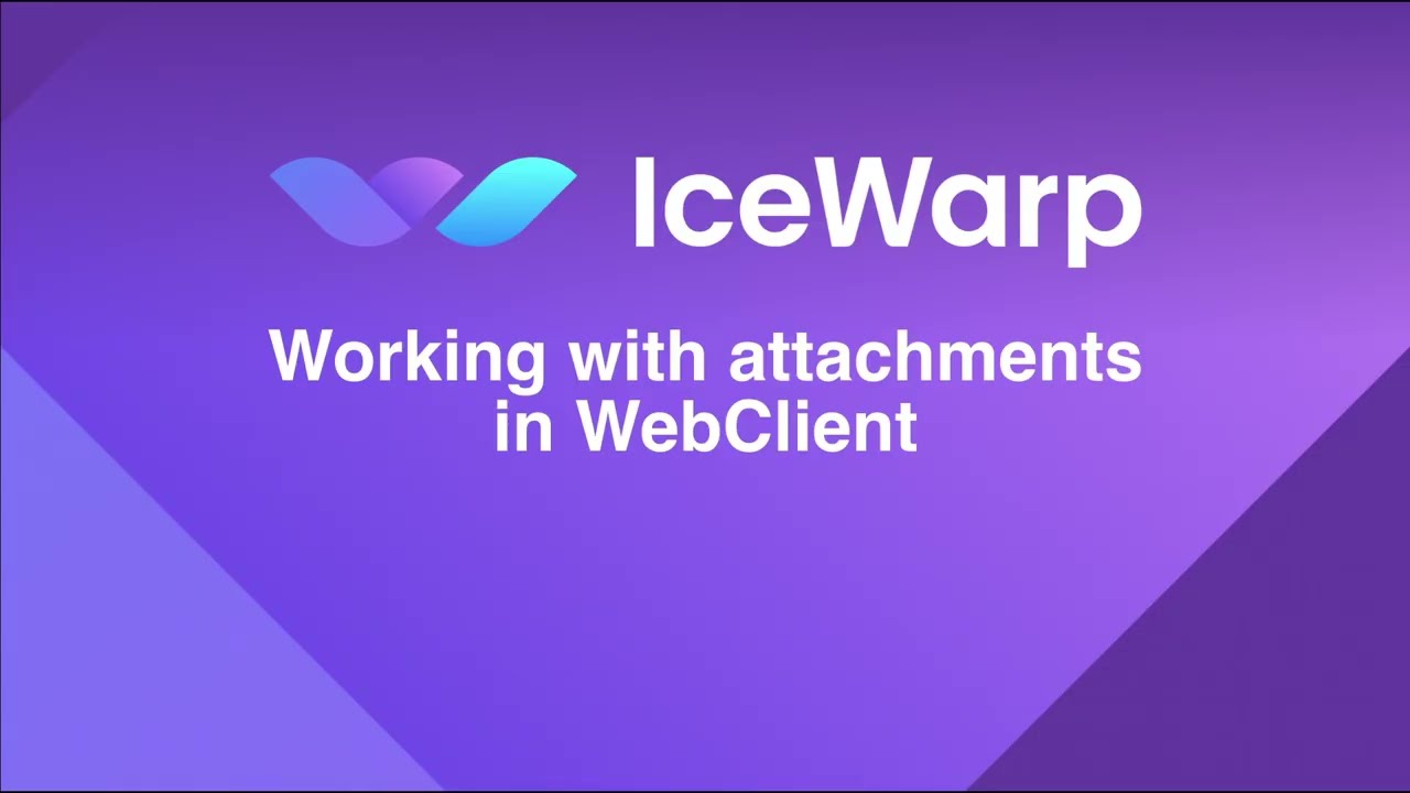 Working with attachments