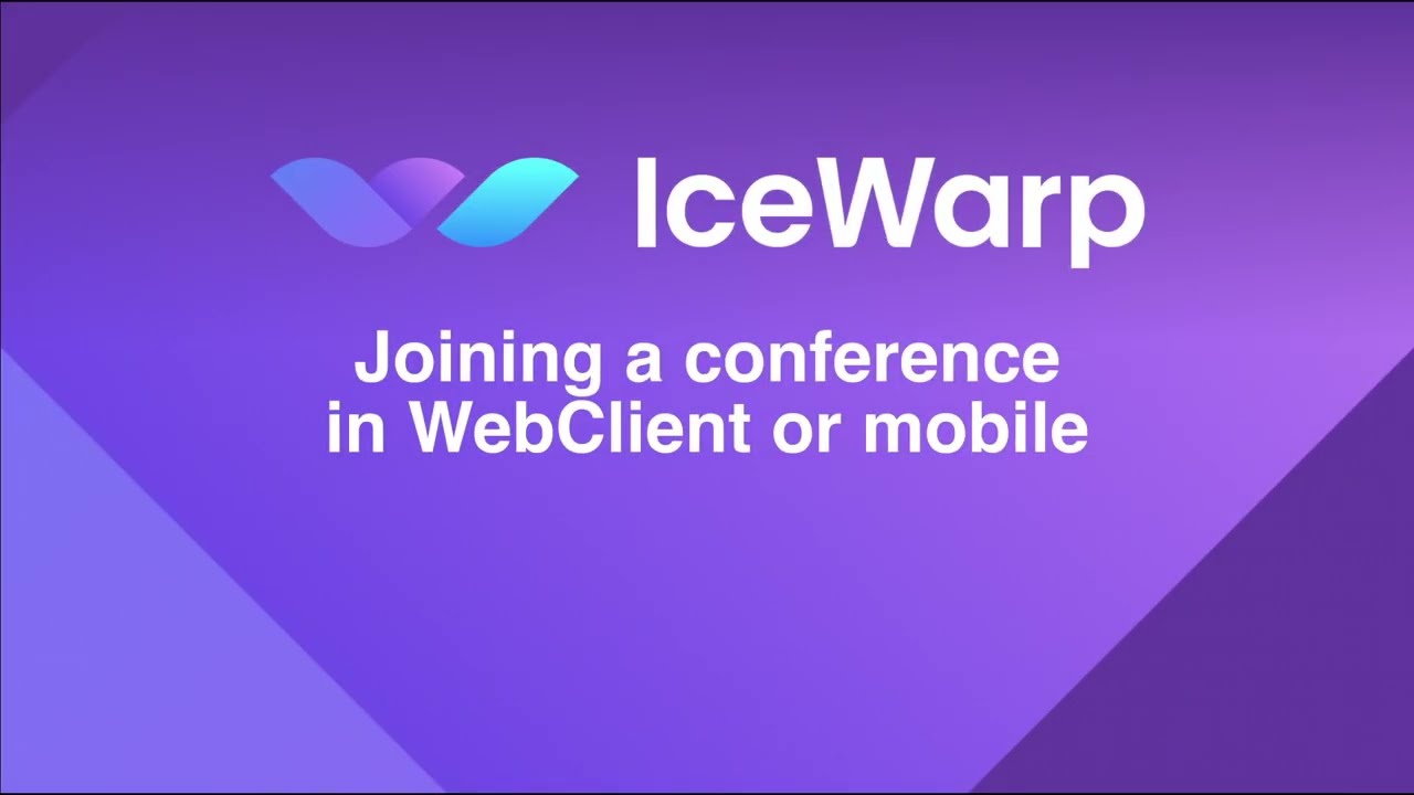 Joining a conference in WebClient or mobile