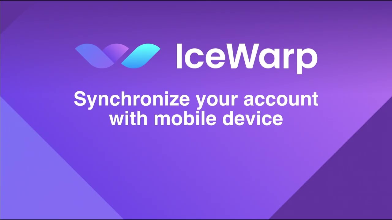 Synchronize your account with mobile