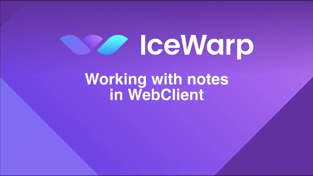 Working with notes