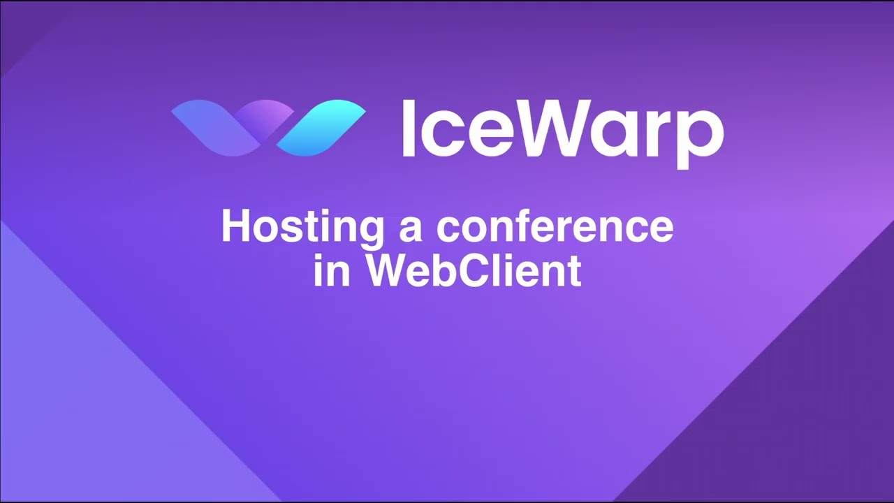 Hosting a conference in WebClient